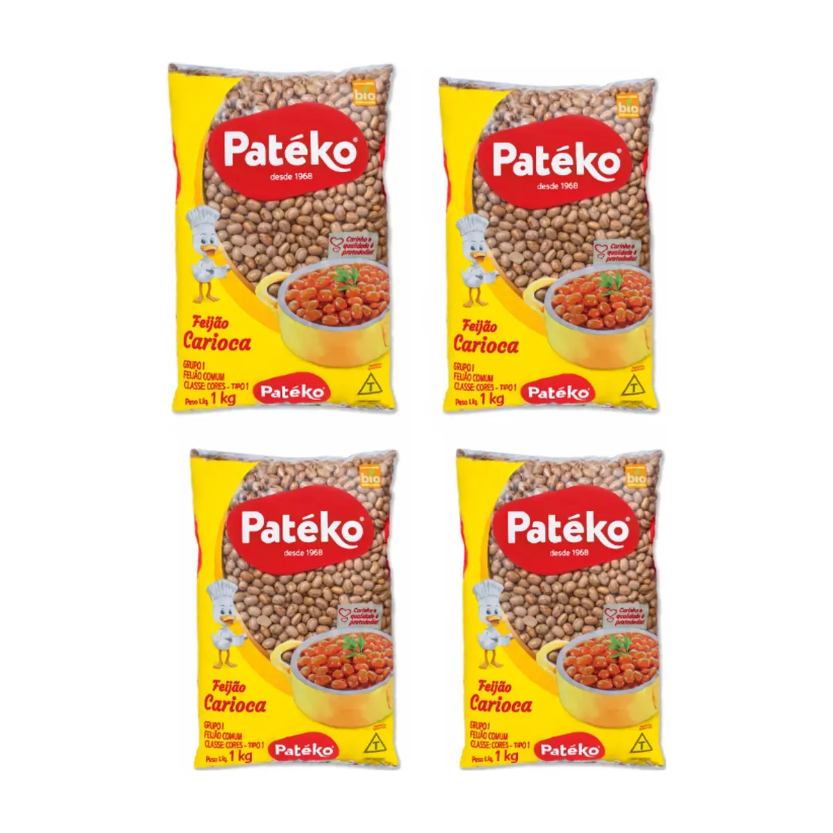 Frijoles pintos Patéko (4 x 1 kg / 2.2 lb)