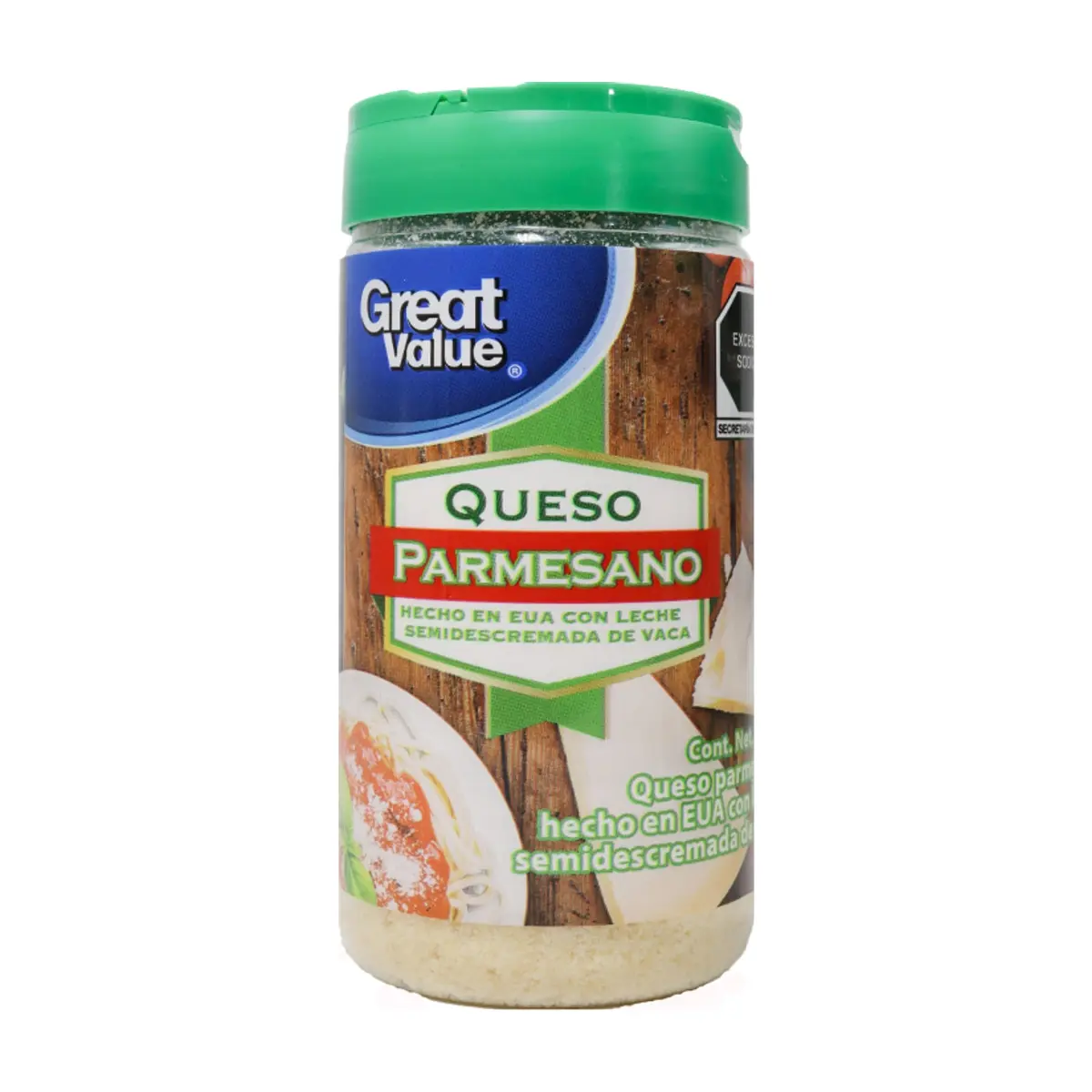 Queso parmesano molido Great Value (226 g / 7.97 oz) - Miniatura 3