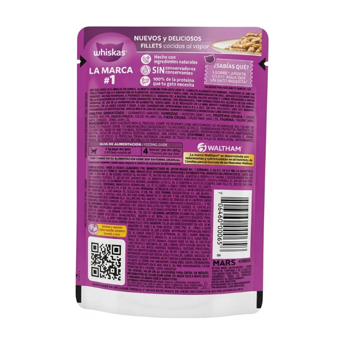 Alimento para gatos adulto sabor a pollo Whiskas (85 g / 2.99 oz) - Thumbnail 2