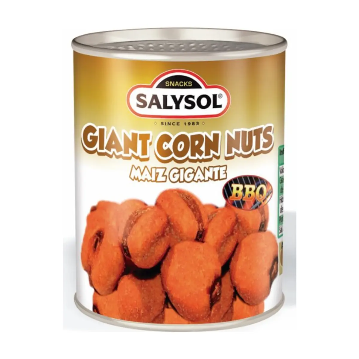 LATA MAIZ GIGANTE BBQ 30G SALYSOL