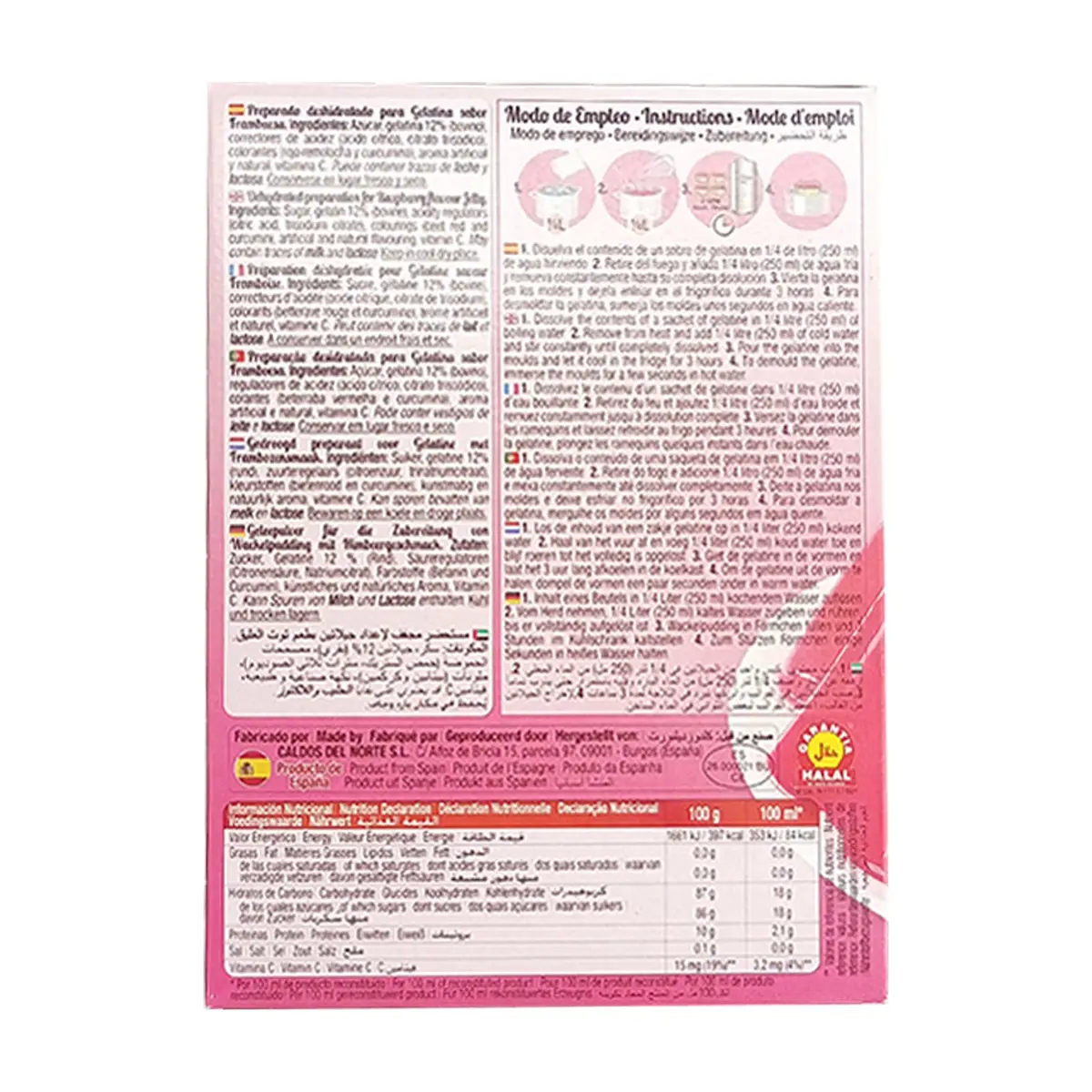 Gelatina sabor fresa Calnort (170 g / 6 oz) - Thumbnail 4
