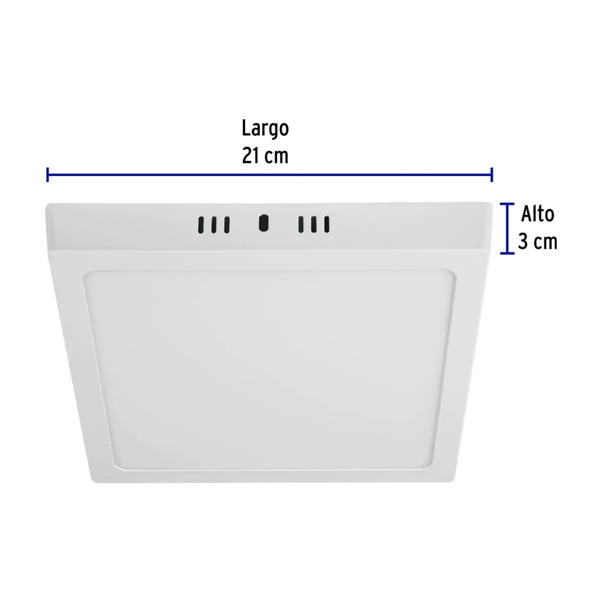 Luminario cuadrado blanco LED 18 W Volteck PLA-212L - Thumbnail 3