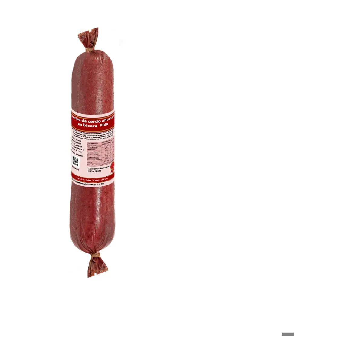 Chorizo de cerdo ahumado en bicora Pida (680 g / 1.5 lb)