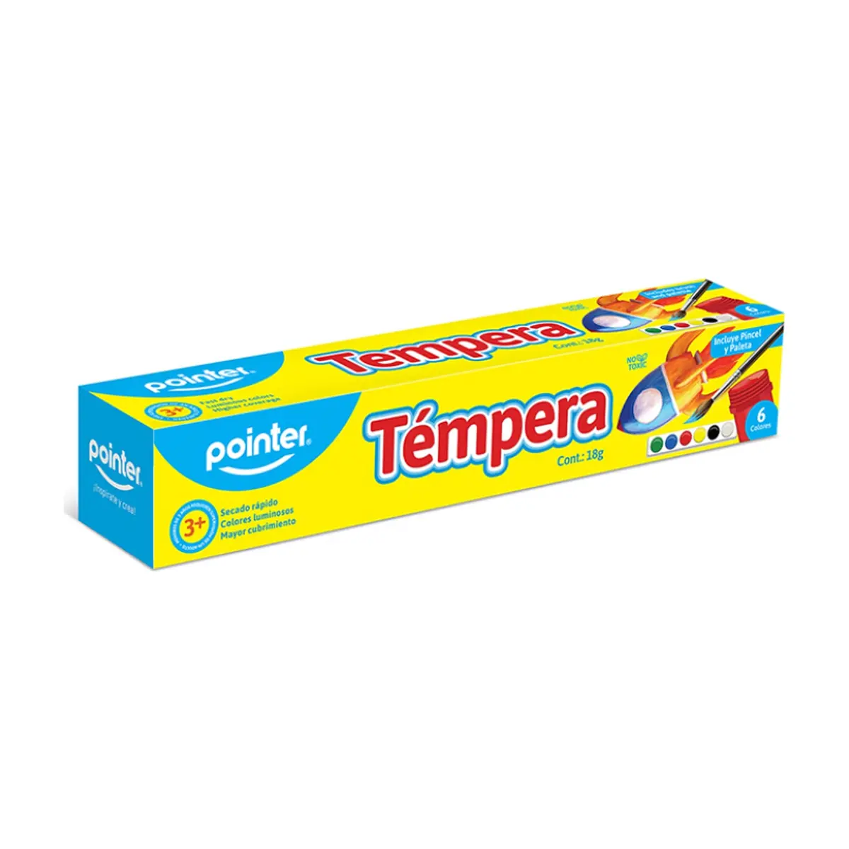 Juego de temperas de 6 colores Pointer - Thumbnail 3