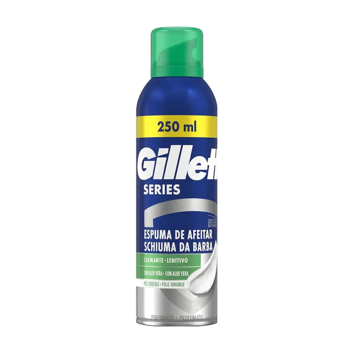 Espuma de afeitar calmante con aloe de vera para piel sensible Gillette Series (250 ml)