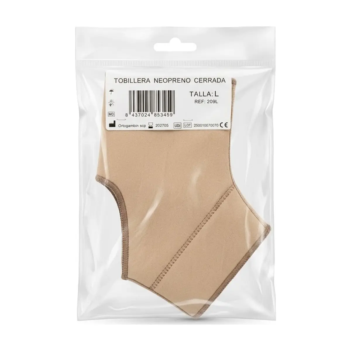 Tobillera Neopreno Cerrada Talla L
