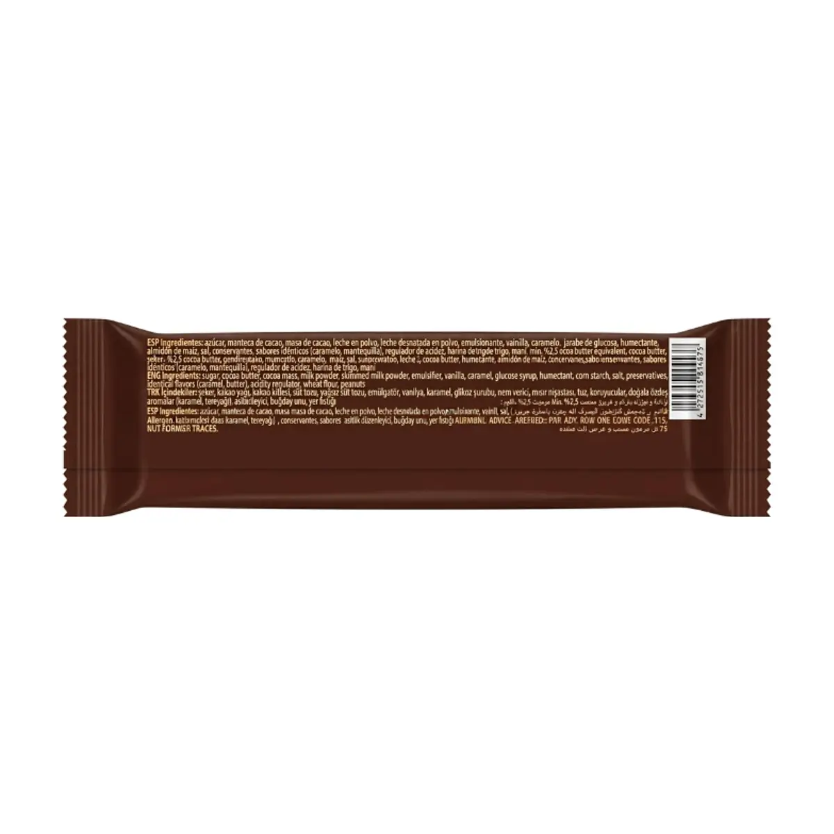 Barrita de chocolate rellena de caramelo y maní Senegar (40 g / 1.41 oz) - Thumbnail 3