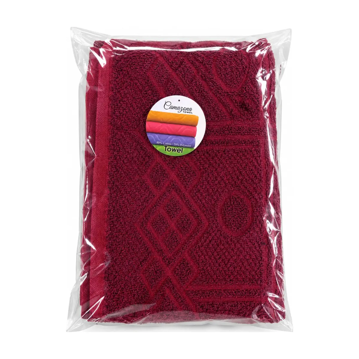 Toalla roja vino 71.12 × 147.32 cm Camazona - Miniatura 2