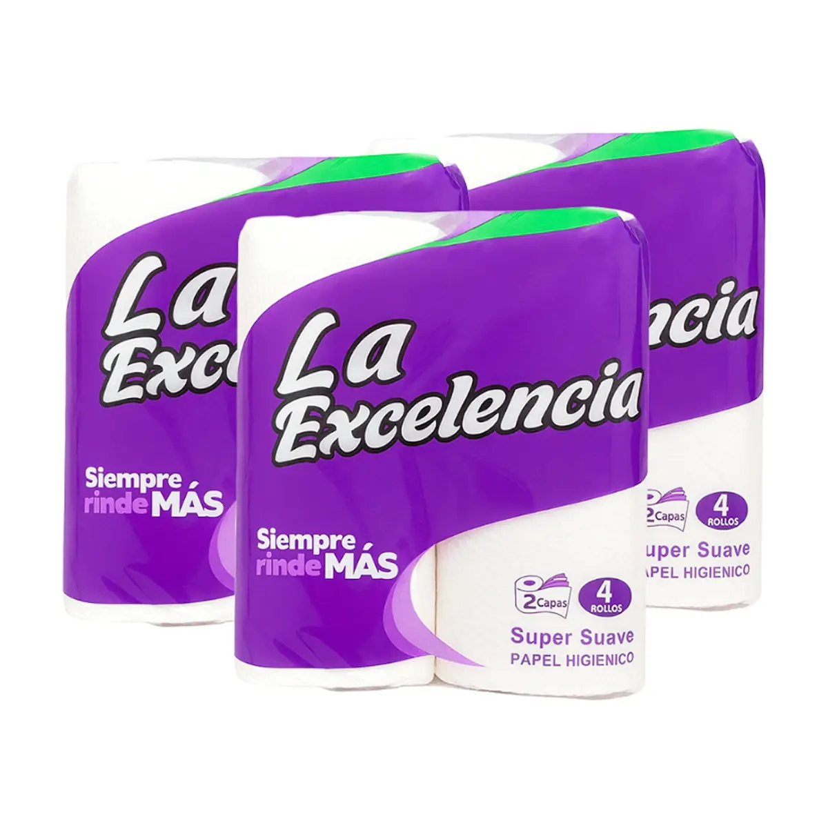 Papel sanitario La Excelencia (3 x 4 U)