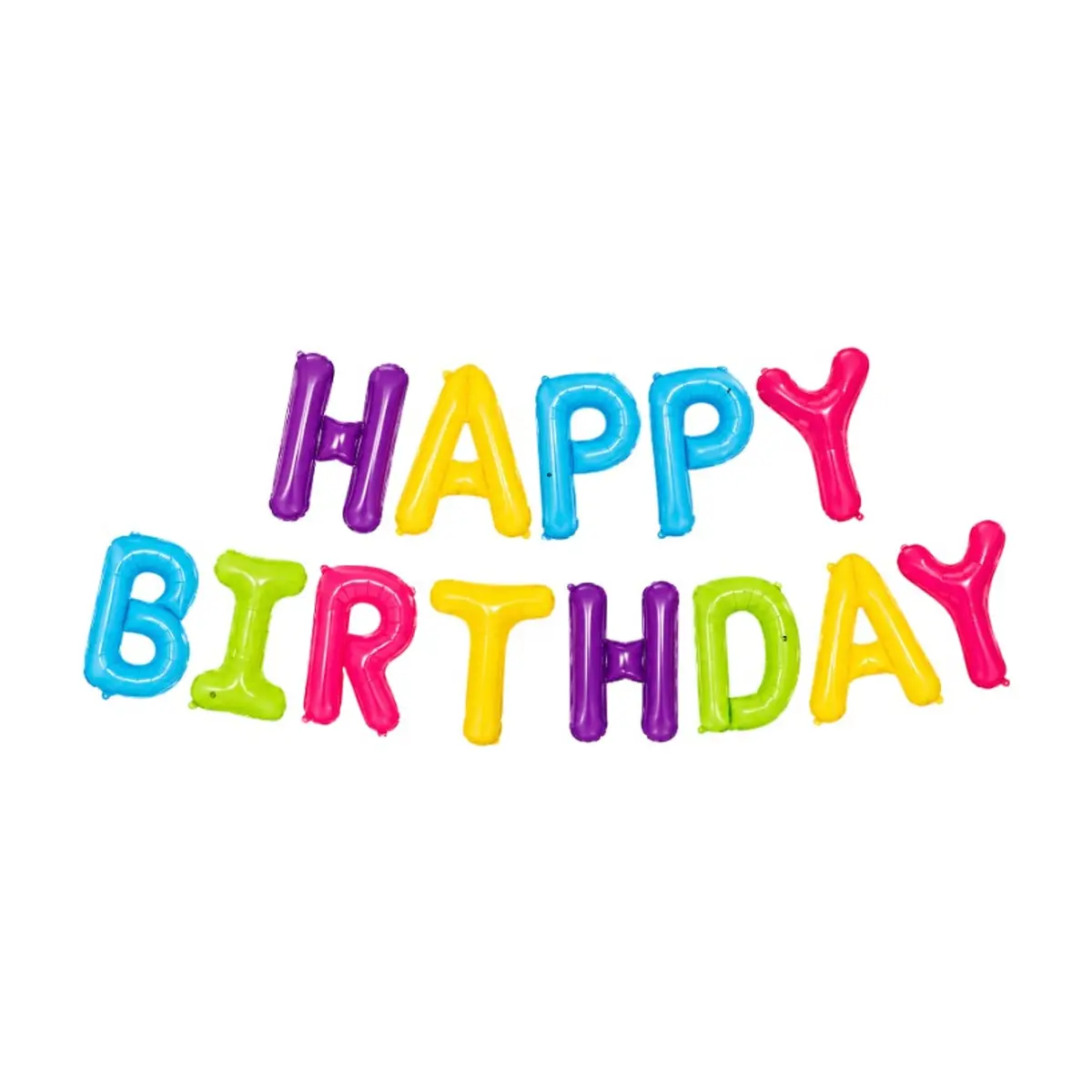 Cartel de globos de Happy Birthday color arcoiris 16 pulgadas Balloon