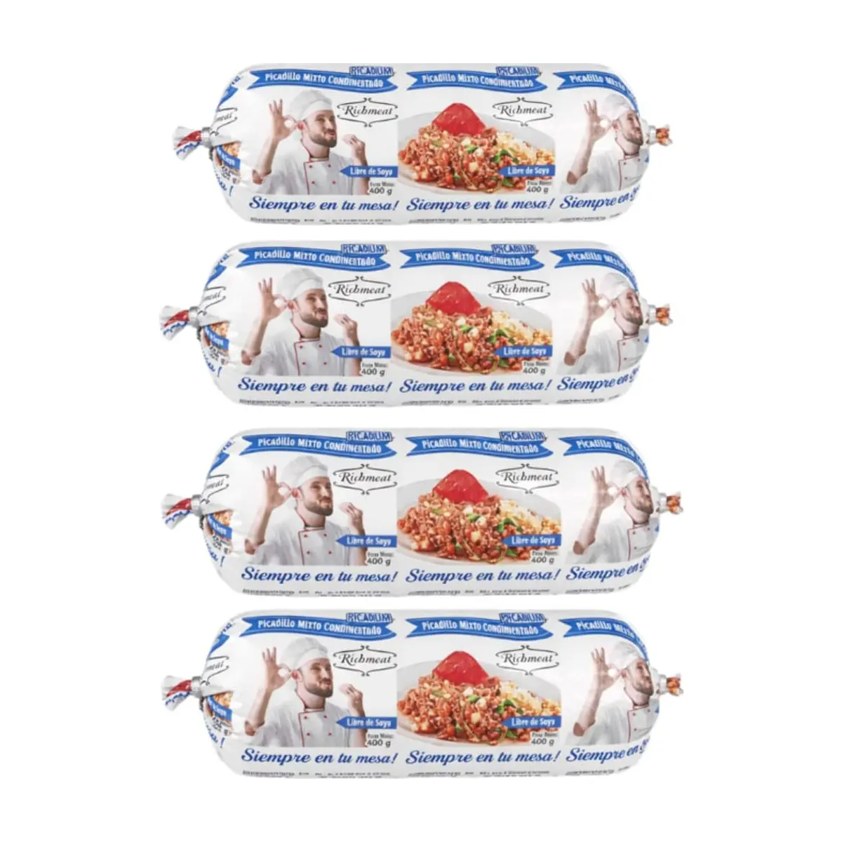 Picadillo mixto condimentado Richmeat (4 x 400 g / 14.10 oz)