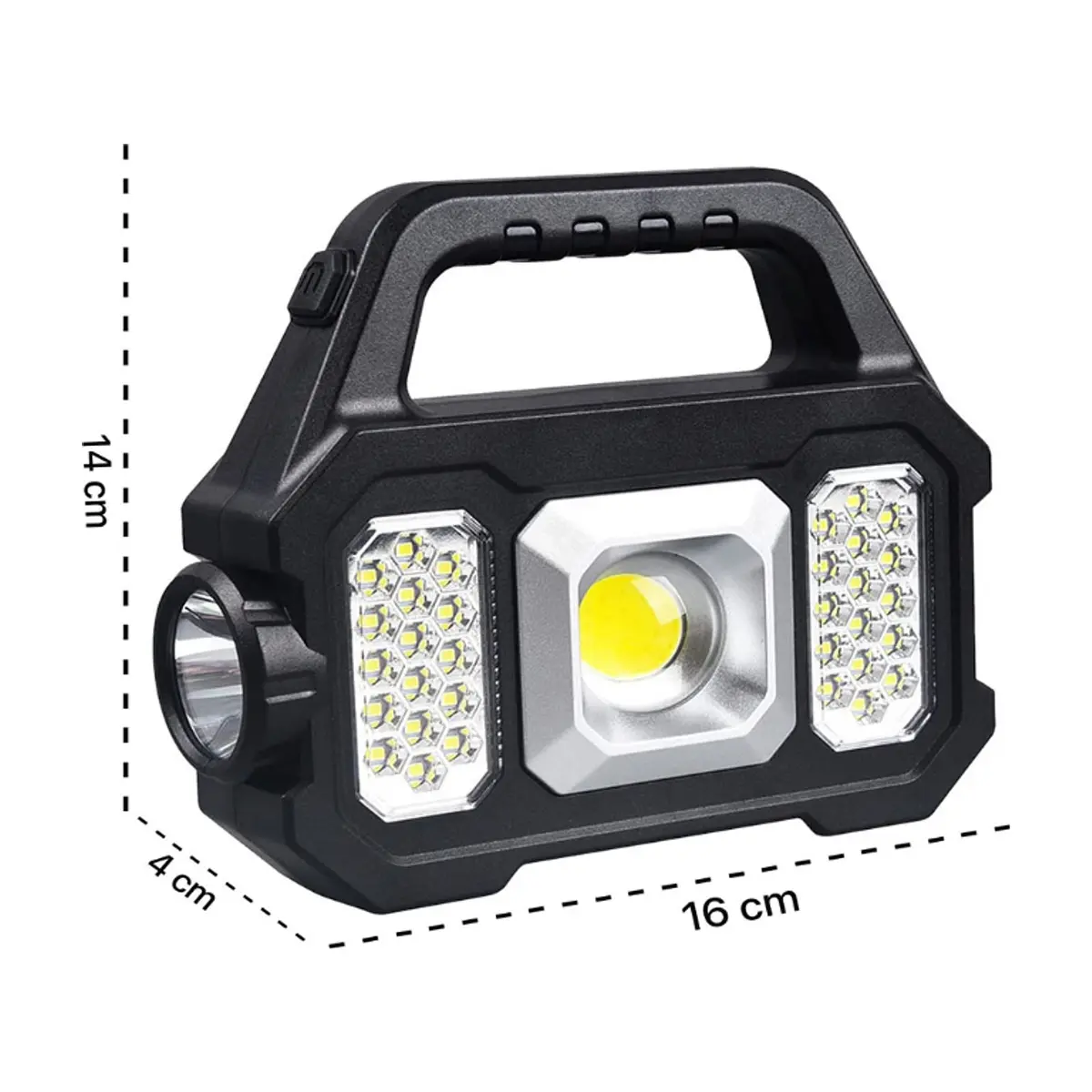 Lámpara portable multifuncional con panel solar Bravoking YD-2205A - Thumbnail 2