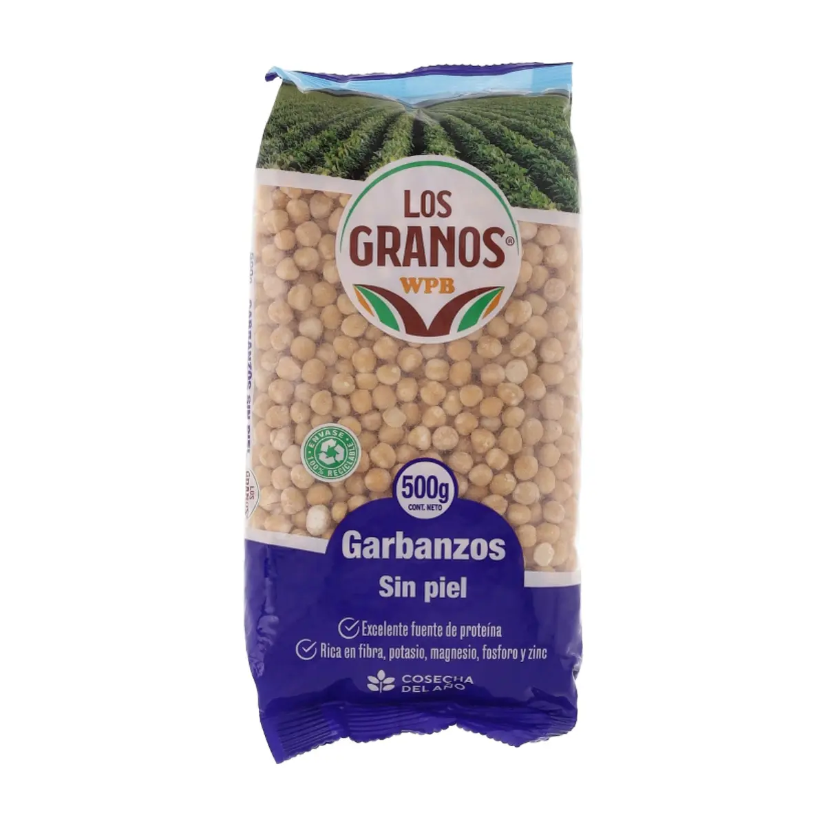 Garbanzos sin piel Los Granos (500 g / 1.10 lb)