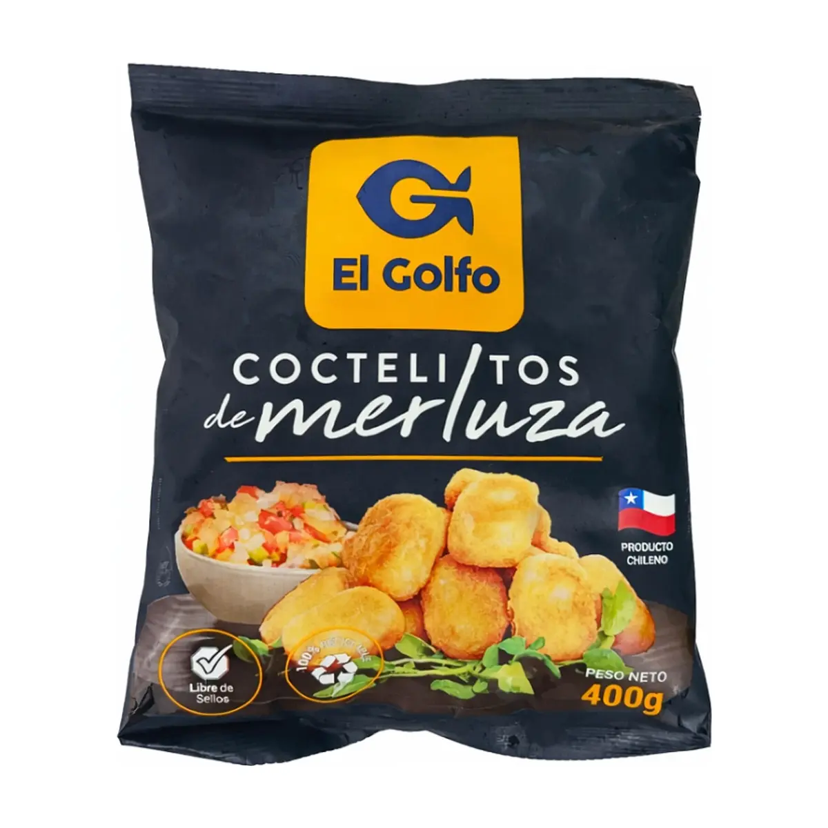 Coctelitos -nuggets- de merluza El Golfo (400 g / 14.1 oz)