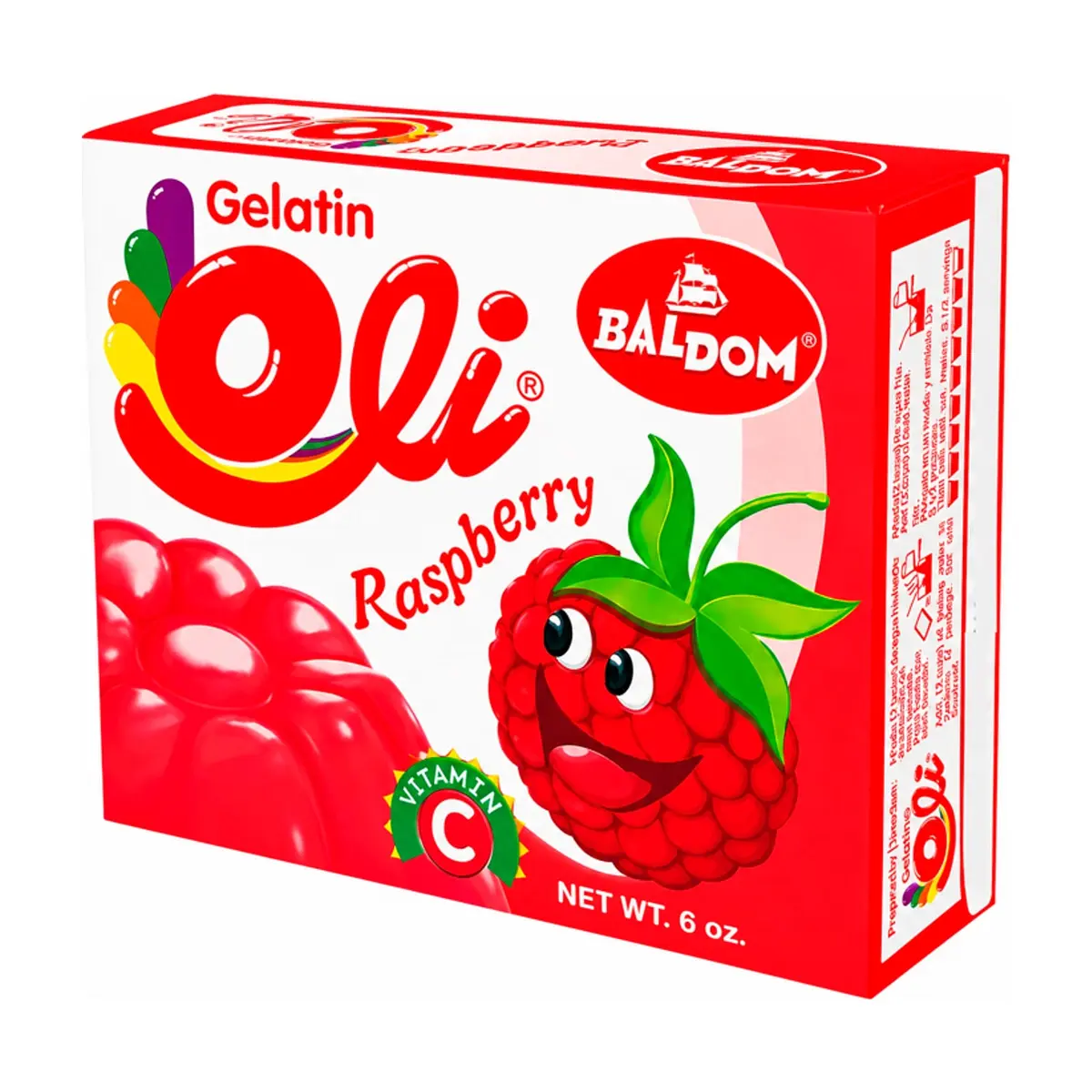Gelatina sabor frambuesa Oli (170 g / 6 oz) - Thumbnail 2