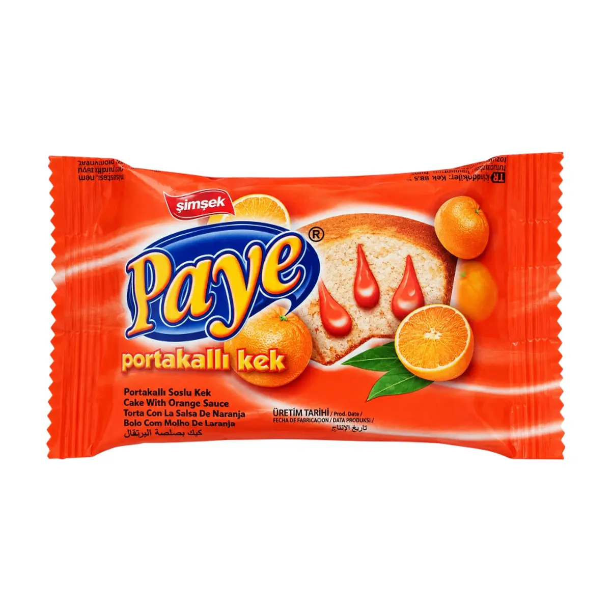 Pastel relleno con salsa de naranja Paye Simsek (25 g / 0.88 oz)