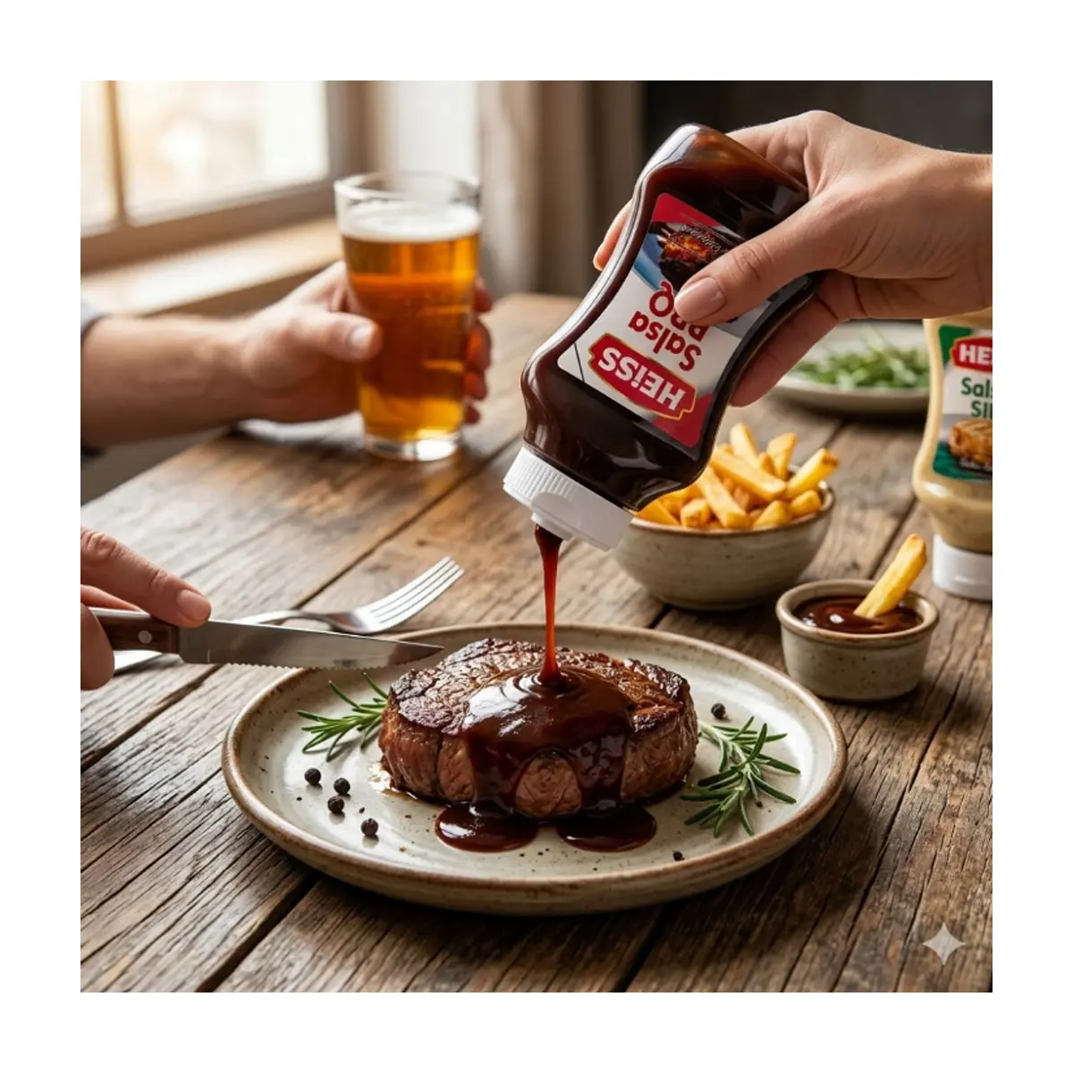 Salsa barbacoa original HEISS (260 g / 9 oz) - Thumbnail 5