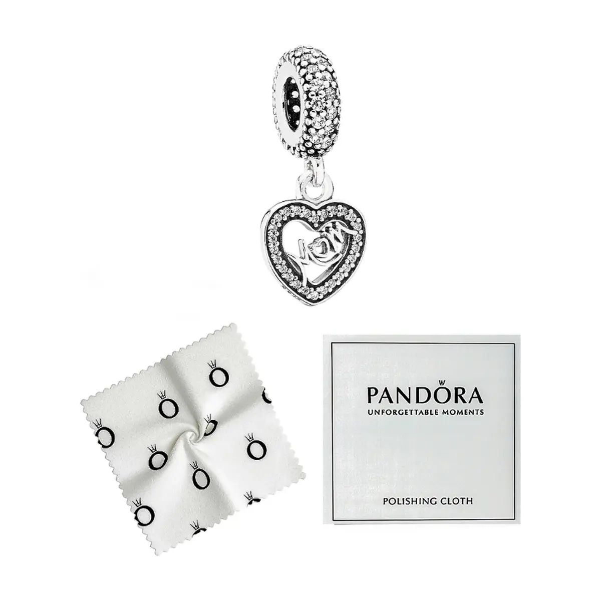 Charm colgante de plata S925 estilo Pandora del fondo de mi corazón - Thumbnail 2