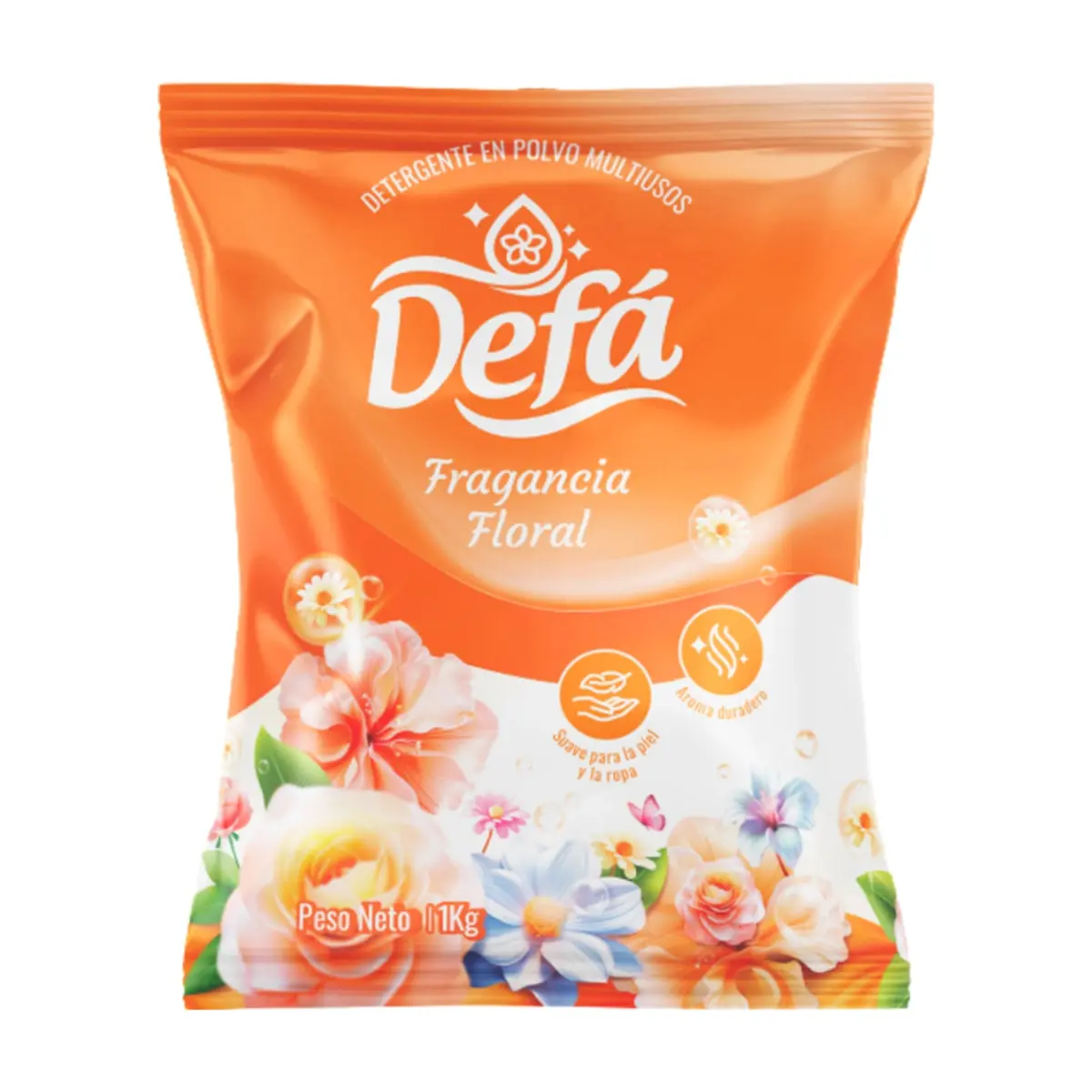 Detergente en polvo multiusos fragancia floral Defá (1 kg / 2.2 lb)