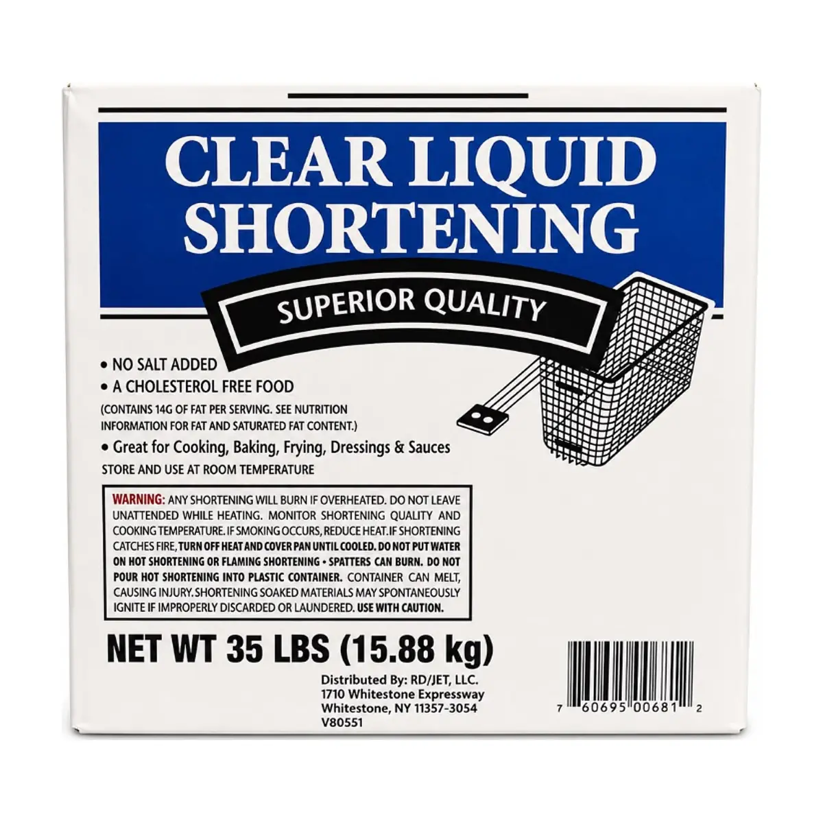 Manteca vegetal líquida transparente Chef´s Quality (15.88 kg / 35 lb) - Thumbnail 2