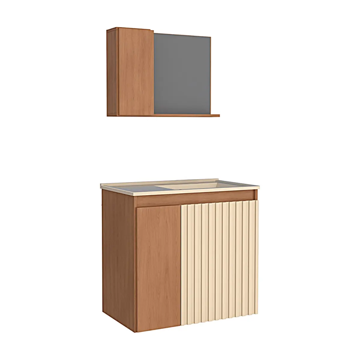 Mueble de baño arena en madera Cozimax Camomila