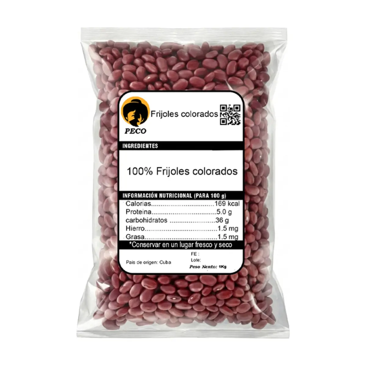 Frijoles colorados Peco (1kg / 2.2 lb) - Miniatura 1