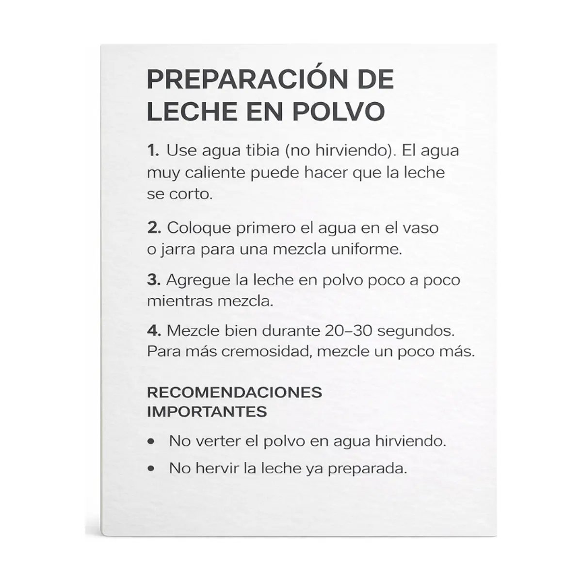 Leche en polvo desnatada con grasa vegetal MU (1 kg / 2.2 lb) - Thumbnail 3