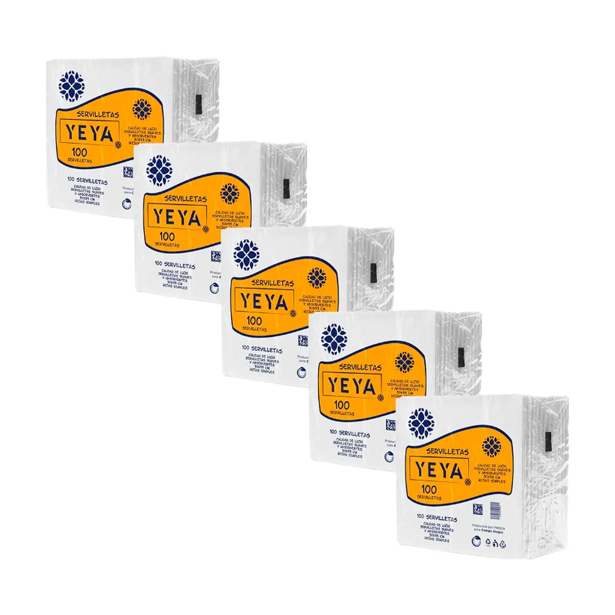 Servilletas YEYA (5 x 100 U)