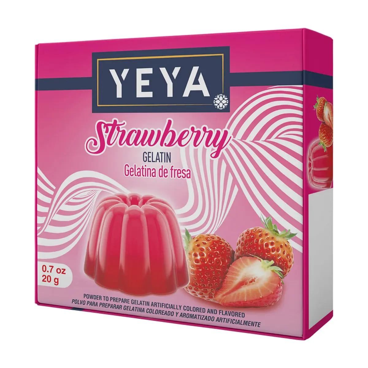 Gelatina sabor fresa YEYA (20 g)