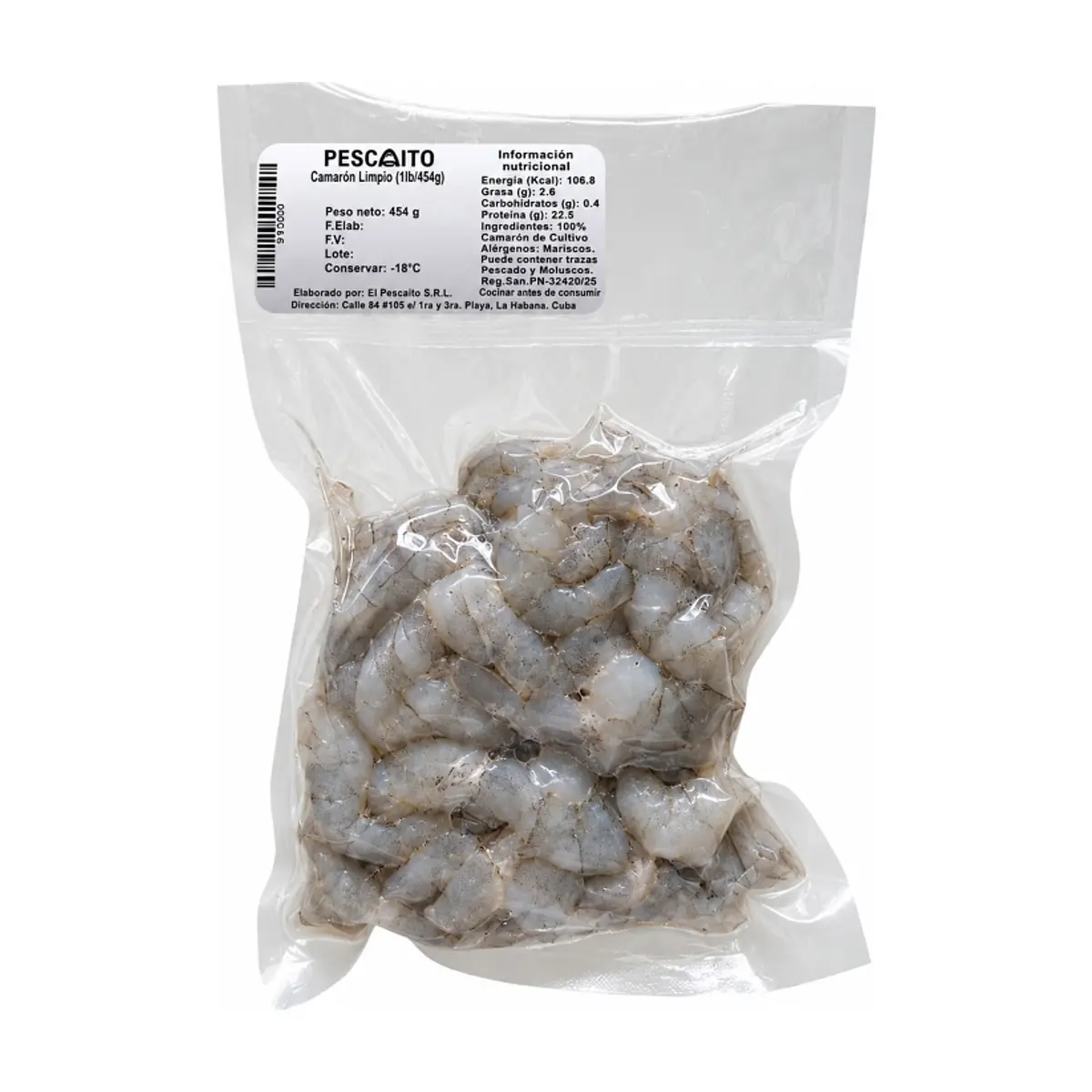 Camarón limpio Pescaito (454 g / 1 lb) - Miniatura 2