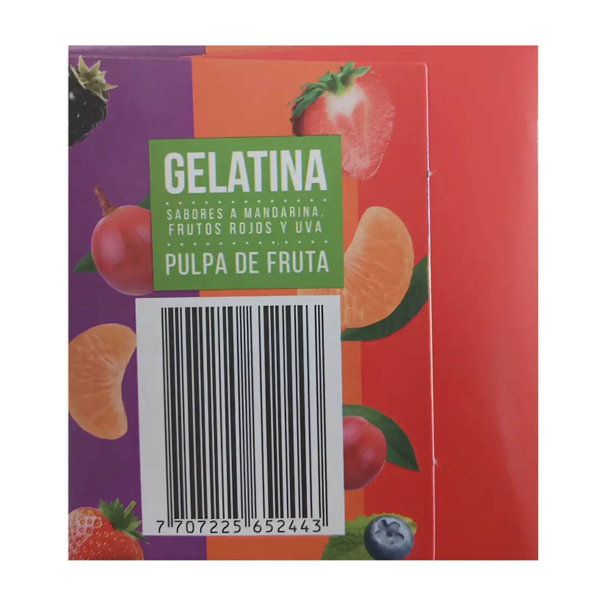 Gelatina sabor mandarina, frutos rojos y uva Boom (120 g / 4.23 oz) - Thumbnail 3