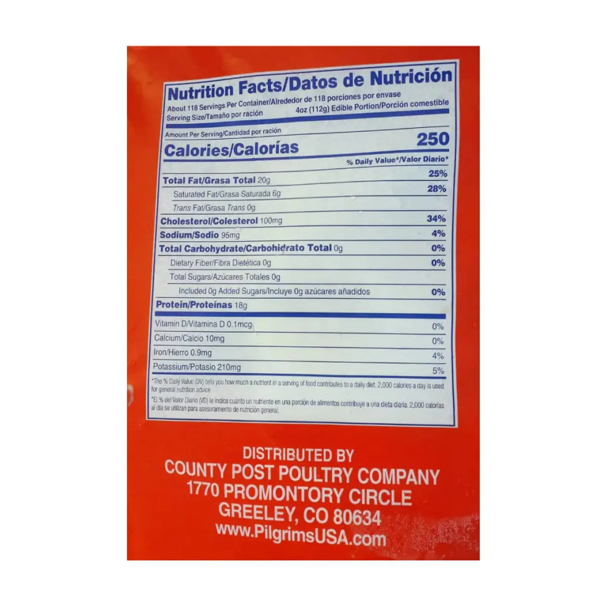 Cuartos traseros de pollo County Post (4.54 kg / 10 lb) - Miniatura 4