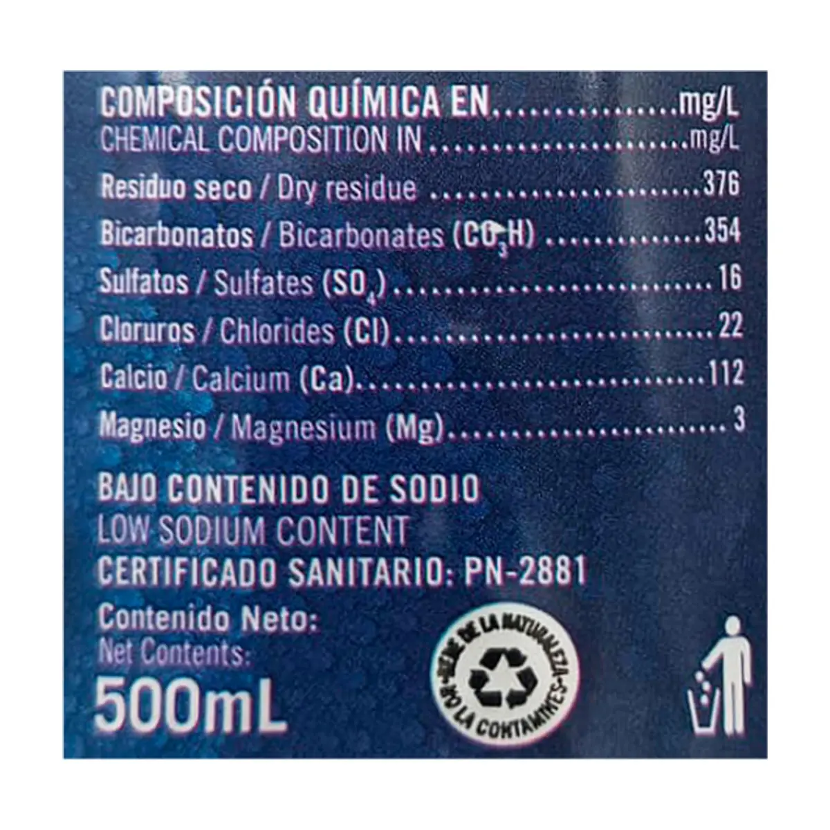 Agua mineral natural Ciego Montero (12 x 500 ml) - Thumbnail 4