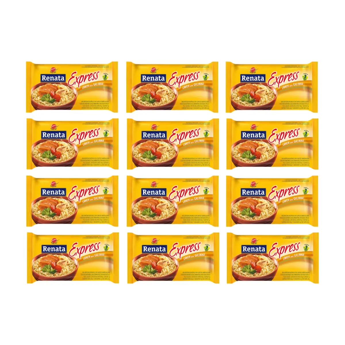 Fideos instantáneos sabor a pollo Renata (12 x 85 g / 3 oz) - Miniatura 1