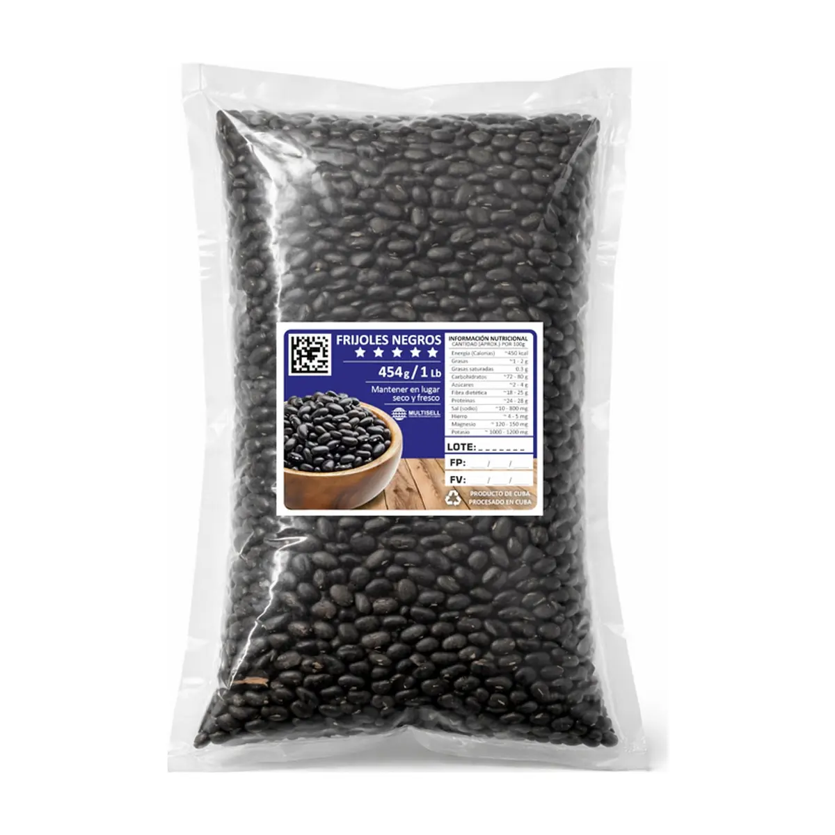 Frijol negro criollo Multisell (454 g / 1.0 lb)