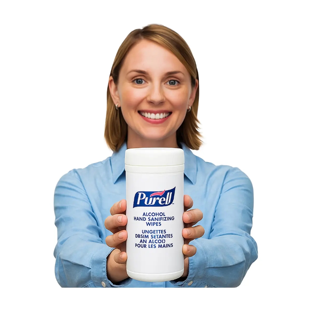 Toallitas desinfectantes de manos con alcohol Purell (80 U) - Thumbnail 4