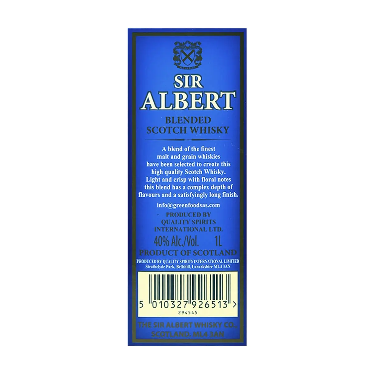 Whisky escocés mezclado Sir Albert (1 L) - Miniatura 3