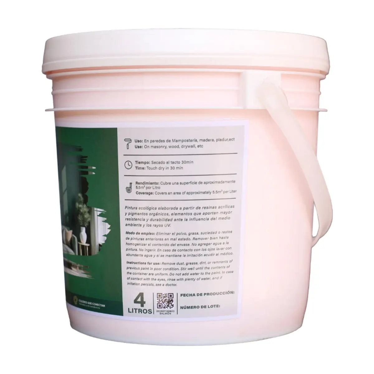 Pintura Acrílica Salmón Enigma Real (4 L) - Miniatura 2