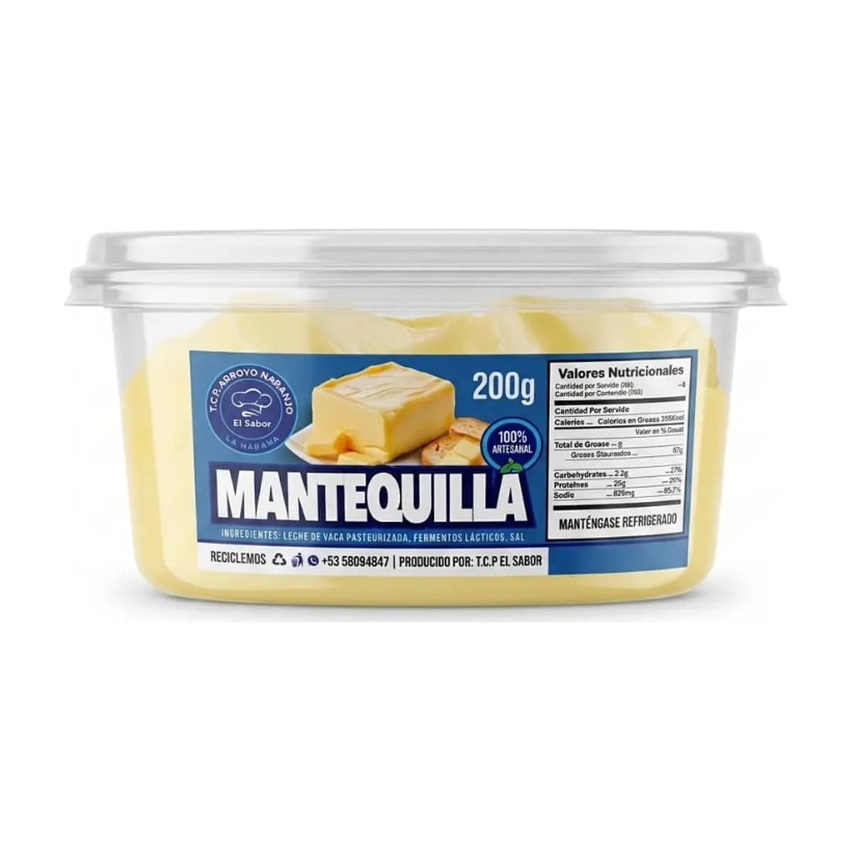 Mantequilla con sal El Sabor (200 g / 7.05 oz)