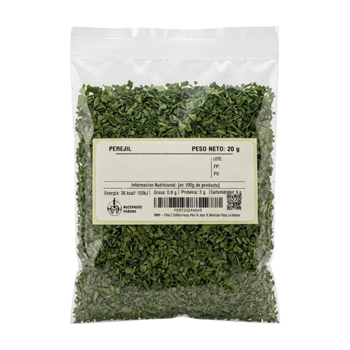 Perejil en hojas Macerados Habana (20 g) - Miniatura 1