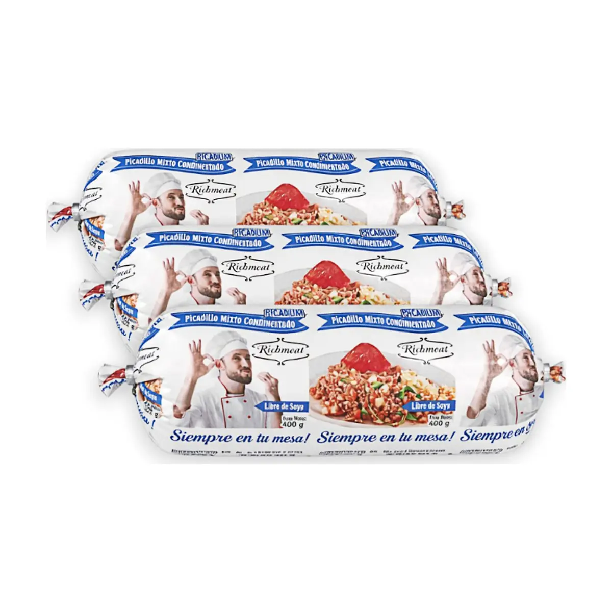 Picadillo mixto condimentado Richmeat (3 x 400 g / 14.1 oz) - Imagen 1