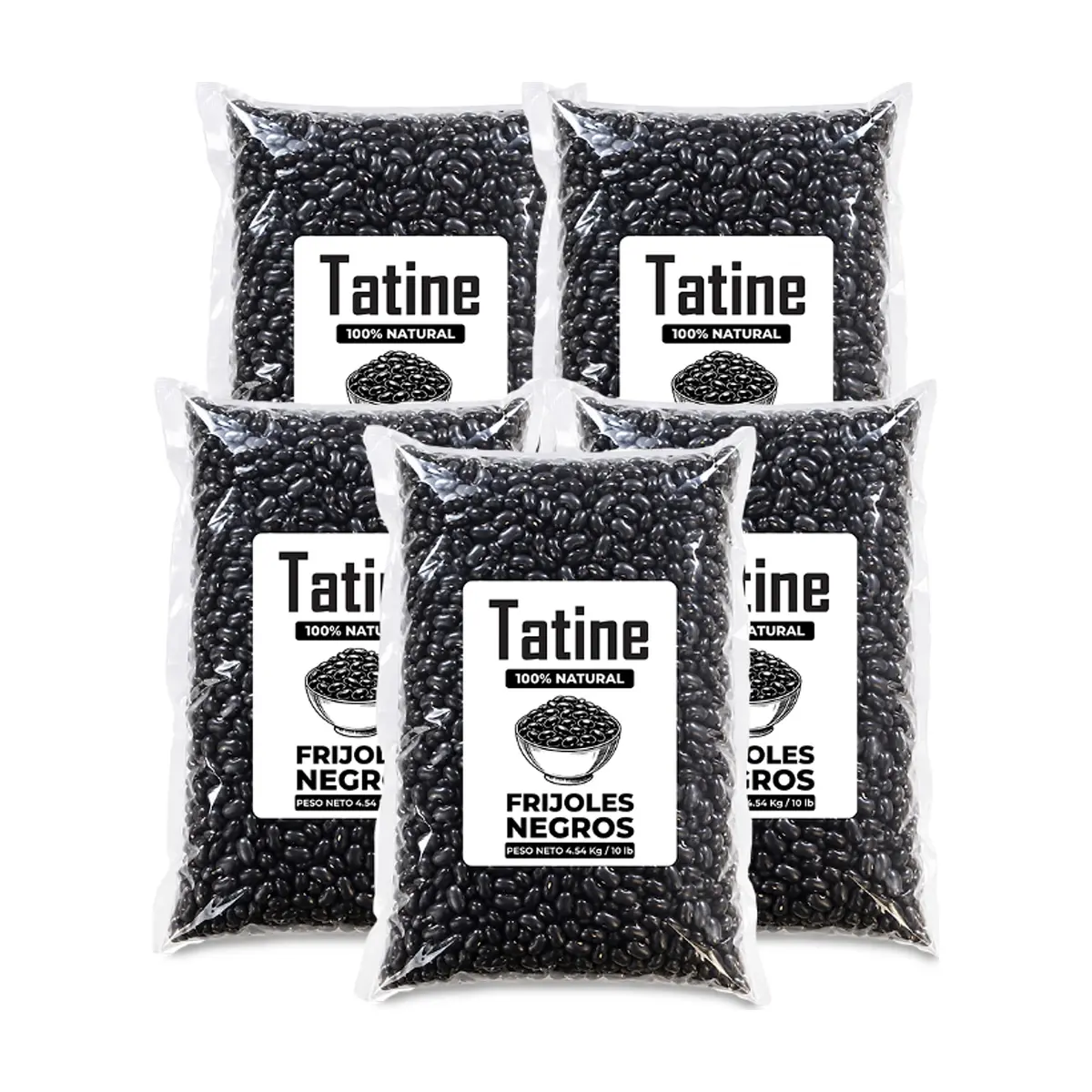 Frijoles negros Tatine (5 x 4.54 kg / 10 lb)