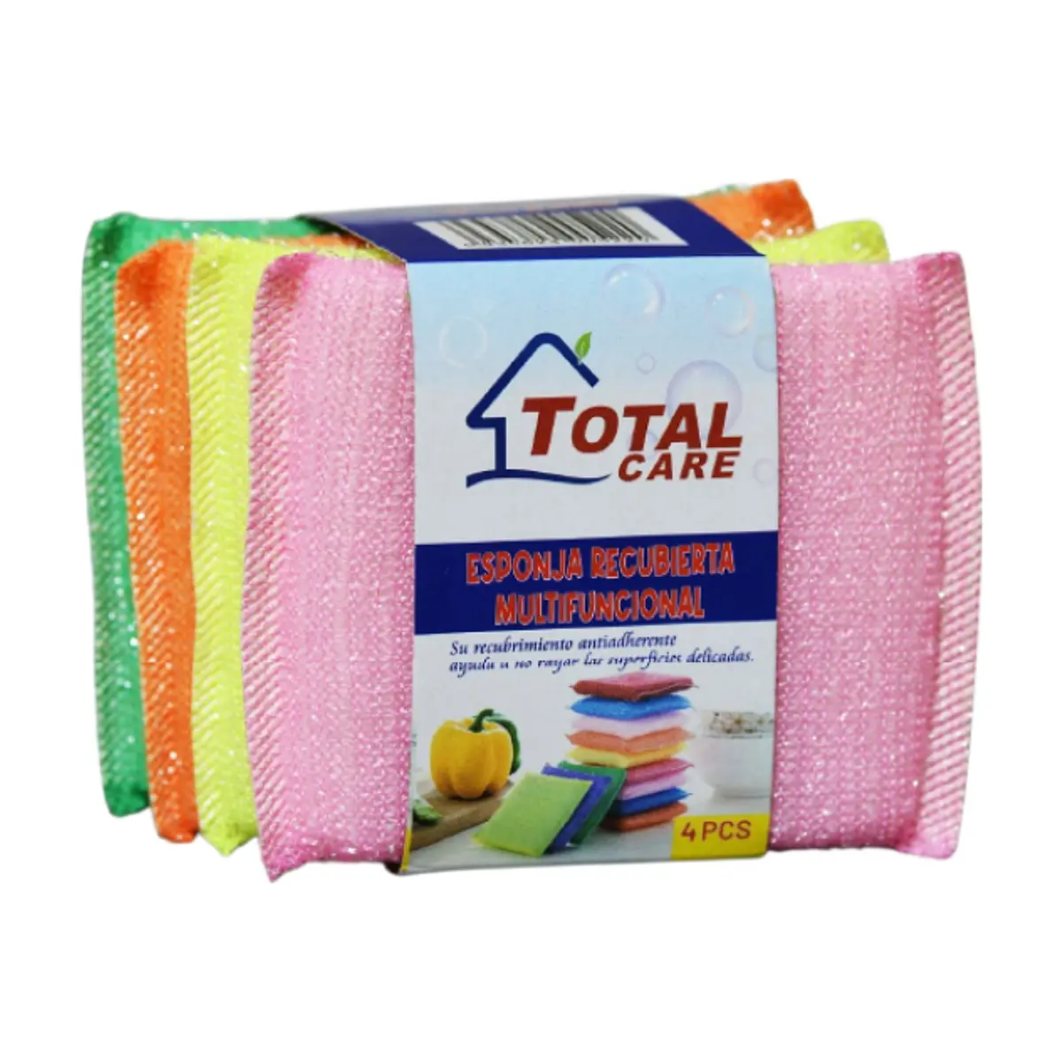 Esponja recubierta multifuncional Total Care (4 U)