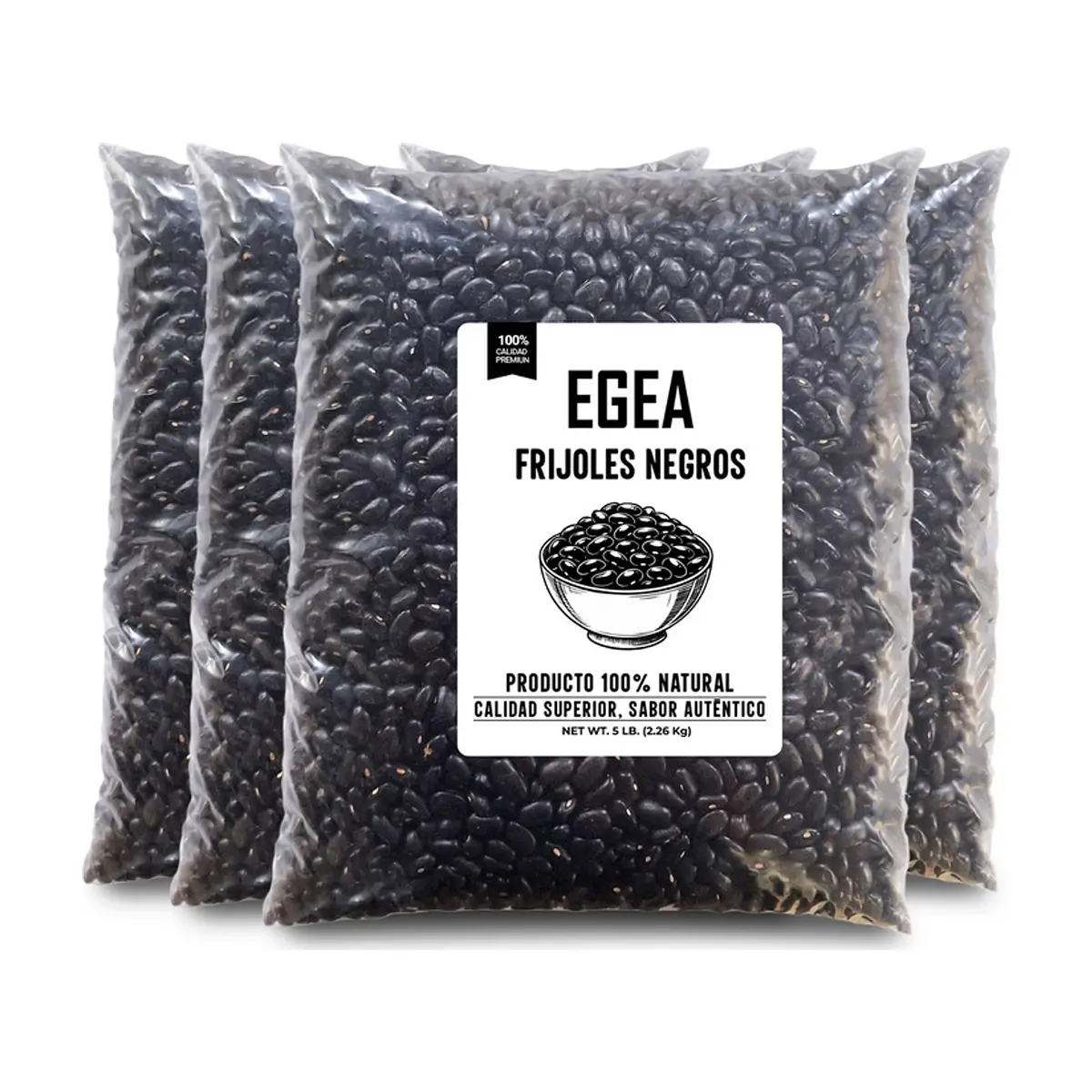 Frijoles negros EGEA (4 x 2.26 kg / 5 lb)