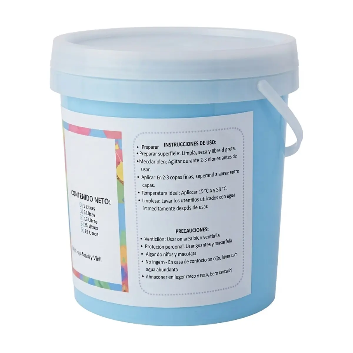 Pintura vinílica para interiores y exteriores color azul Bello Hogar (4 L) - Thumbnail 2