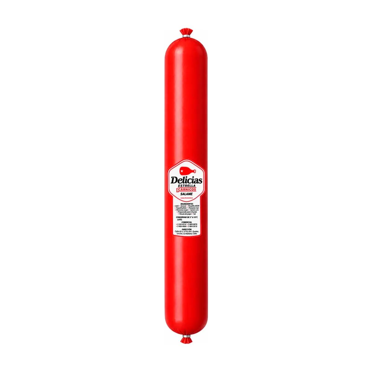 Salame línea económica Delicias Estrella (420 g / 14.81 oz)