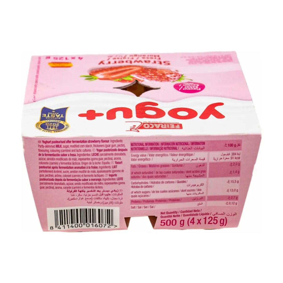 Yogur pasteurizado sabor a fresa (24 x 125 g) - Miniatura 3