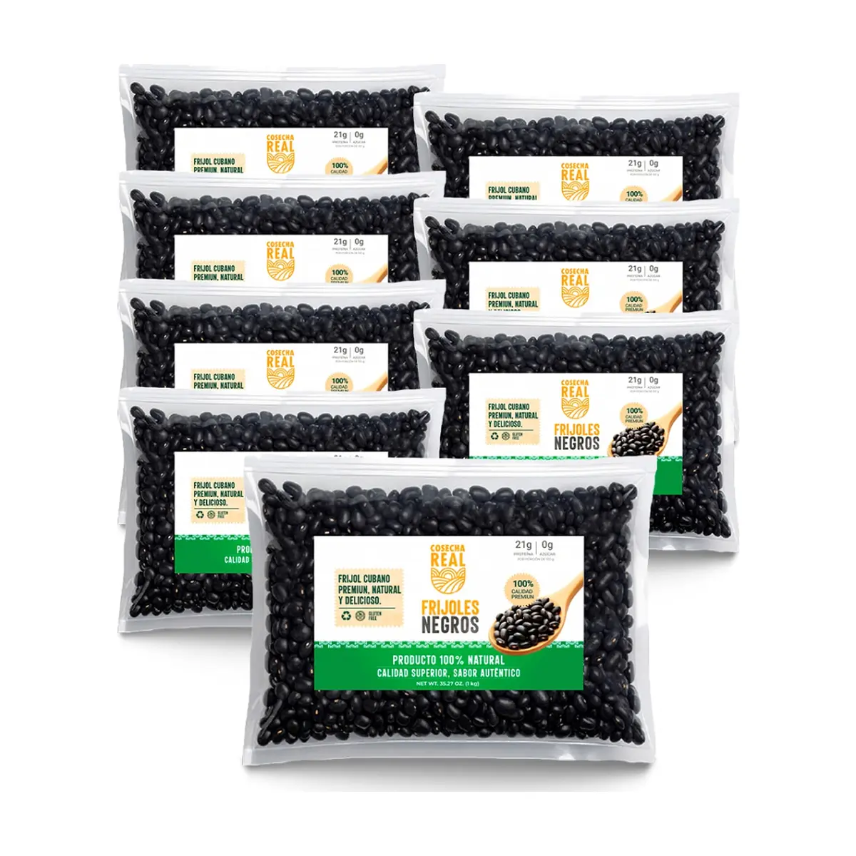 Frijoles negros Cosecha Real (8 x 1 kg / 2.2 lb)