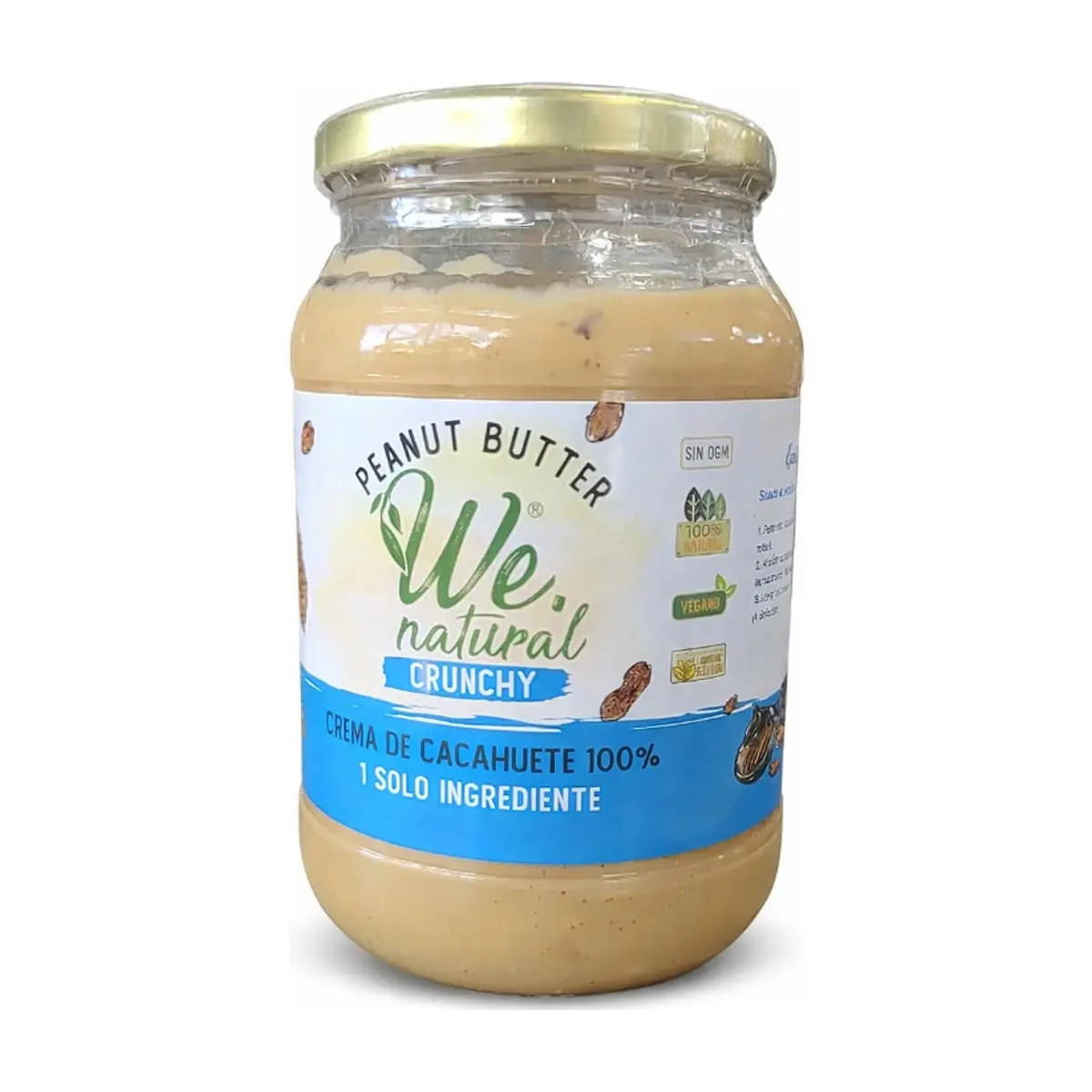Crema de cacahuete We Natural (475 g / 1.05 lb)