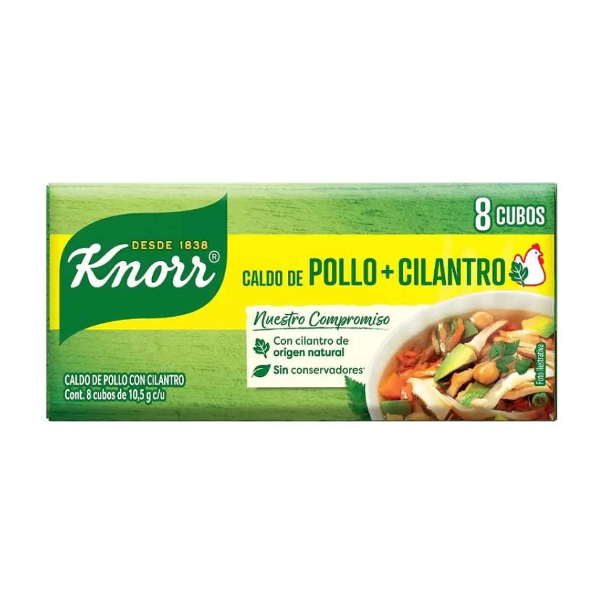 Caldo de pollo con cilantro Knorr (84 g / 2.9 oz)